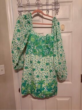 Lilly Pulitzer smocked back dress romper size 12